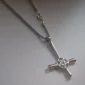 Pendentif Croix Inversée & Pentacle avec Chaîne.