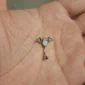 Piercing Arcade Chauve-Souris Ornée d’une Opalite aux Reflets Lunaires.