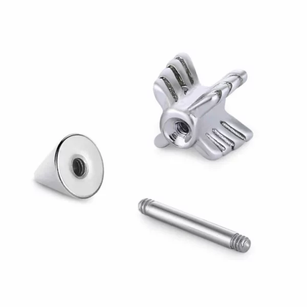 Piercing Flèche en Acier Barbell 1.2×10 mm à filetage externe pour Lobe ou Hélix Piercing Flèche en Acier Barbell 1.2×10 mm à filetage externe pour Lobe ou Hélix.