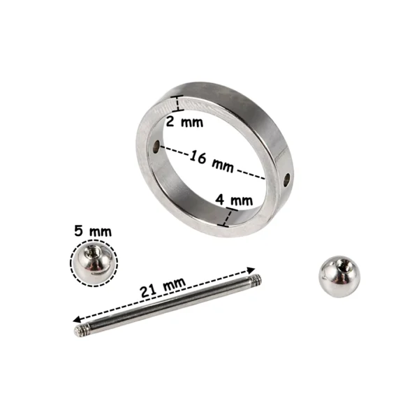 Piercing Téton Bouclier Circulaire avec Barre Traversante (dimensions) Piercing Téton Bouclier Circulaire avec Barre Traversante (dimensions).