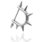 Piercing Téton en Forme de U Orné de 7 Spikes.