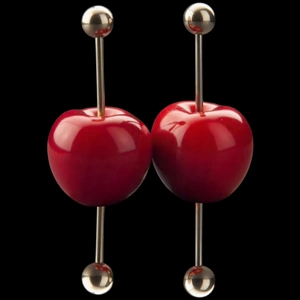 Piercing barbell droit téton.