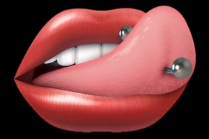 Piercing langue.