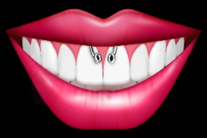 Piercing smiley.
