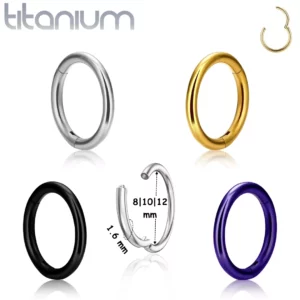Anneau de Piercing Clicker - Septum Smiley Daith Téton.