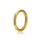 Anneau de Piercing Clicker pour Septum Smiley Daith Téton (variante couleur anodisée doré).
