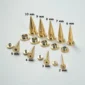 Kit Stretching Oreille 2-en-1 Taper & Tunnel - Acier 316L (variante couleur doré PVD de 2 à 10 mm).