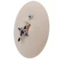 Piercing Croix Sertie de Zircons Noirs sur Nombril.
