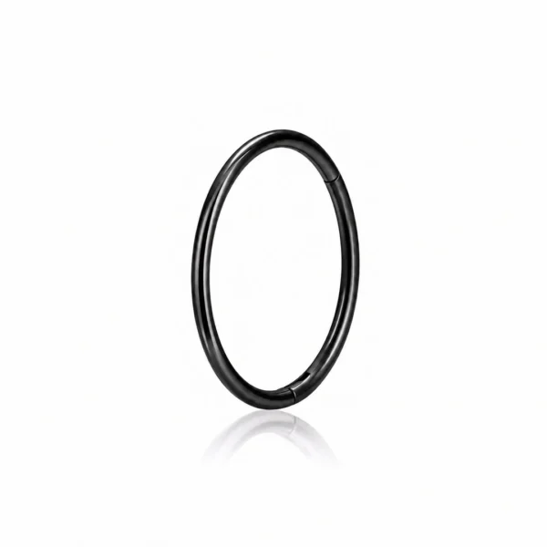 Piercing Narine Anneau Clicker 20G en Titane ASTM-F136 Noir Anodisé Piercing Narine Anneau Clicker 20G en Titane ASTM-F136 Noir Anodisé.