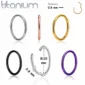 Piercing Narine Anneau Clicker en Titane ASTM-F136.