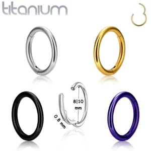 Piercing Narine Anneau Clicker en Titane ASTM-F136.