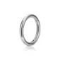 Piercing Narine Anneau Clicker en Titane ASTM-F136 (variante couleur gris argenté).