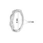 Anneau Clicker Titane Torsadé à Zircons Sertis (variante teinte brut 8 mm).