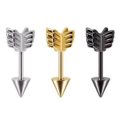 Piercing de type barre droite (barbell).