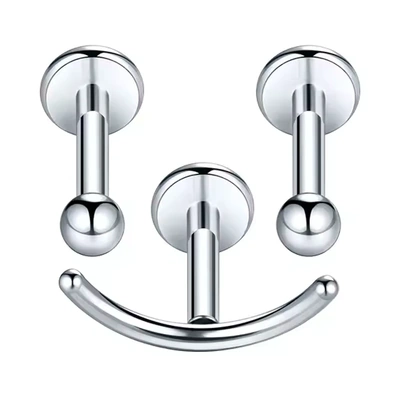 Piercing labret type stud.