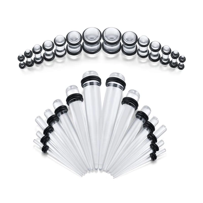 Piercings de type tapers et kit stretching (écarteurs).
