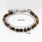 Bracelet à Perles d’Œil de Tigre (dimensions).