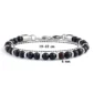 Bracelet en Perles Naturelles Onyx mat 6mm.
