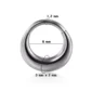 Piercing Clicker Septum & Daith Croissant Bold en Acier (version acier poli 8 mm).