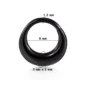 Piercing Clicker Septum & Daith Croissant Bold en Acier (version noir PVD 8 mm).