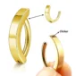 Piercing Nombril Anneau Clicker en Titane Doré (mécanisme à charnière).