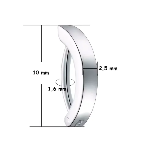 Piercing Nombril Anneau Clicker en Titane (version 10 mm teinte brute) Piercing Nombril Anneau Clicker en Titane (version 10 mm teinte brute).