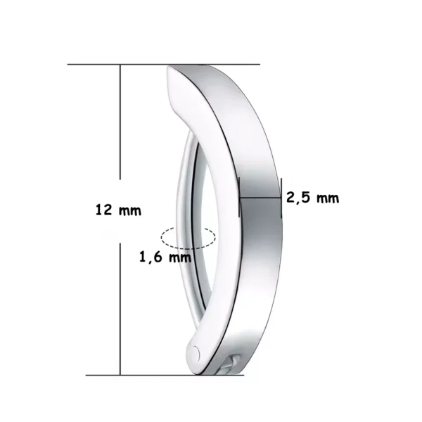 Piercing Nombril Anneau Clicker en Titane (version 12 mm teinte brute) Piercing Nombril Anneau Clicker en Titane (version 12 mm teinte brute).