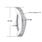 Piercing Nombril Clicker Titane à Barrette Sertie Zircons (variante 10 mm teinte brute)