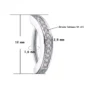 Piercing Nombril Clicker Titane à Barrette Sertie Zircons (variante 12 mm teinte brute)