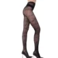 Collants Sexy Noirs en Résille avec Motif Fil Barbelé