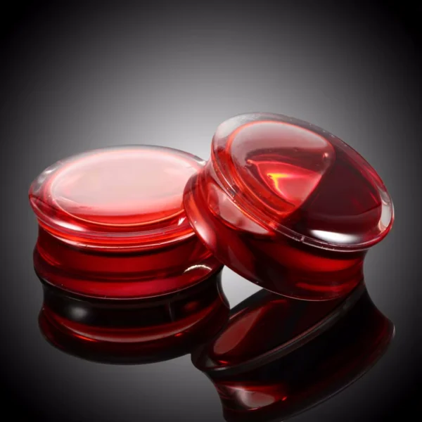 Écarteur Plug en Acrylique avec Liquide Rouge Sang 8 à 25 mm Écarteur Plug en Acrylique avec Liquide Rouge Sang 8 à 25 mm.