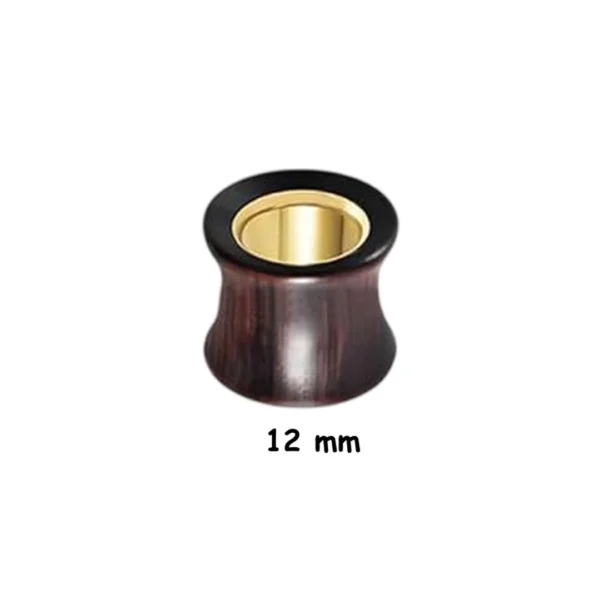 Écarteur Tunnel Oreille Bois de Santal & Acier Doré (variante 12 mm) Écarteur Tunnel Oreille Bois de Santal & Acier Doré (variante 12 mm).
