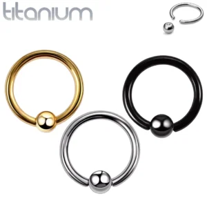 Piercing Anneau CBR en Titane - Diamètre 6 à 12 mm.