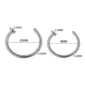 Piercing Narine Anneau Fin 0,8 mm Acier Chirurgical 316L (dimensions).