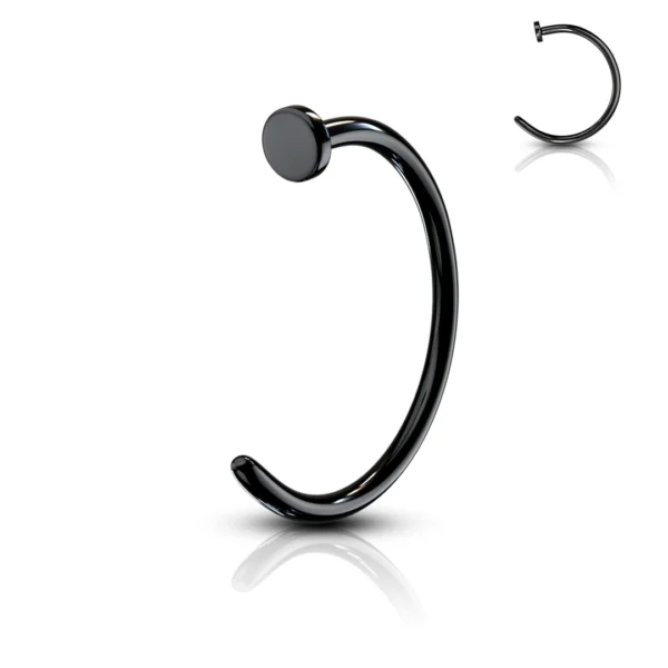 Piercing Narine Anneau Fin 0,8 mm (variante acier noir PVD) Piercing Narine Anneau Fin 0,8 mm (variante acier noir PVD).