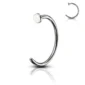 Piercing Narine Anneau Fin 0,8 mm (variante acier poli).