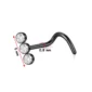 Piercing Narine Stud à Triple Zircons - Acier 316L Noir PVD