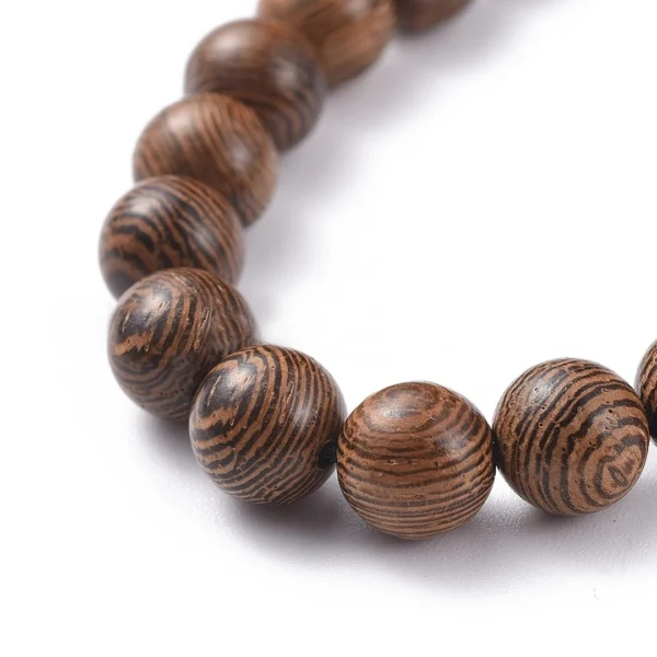 Bracelet Perles Bois Naturel 8 mm Bracelet Perles Bois Naturel 8 mm.