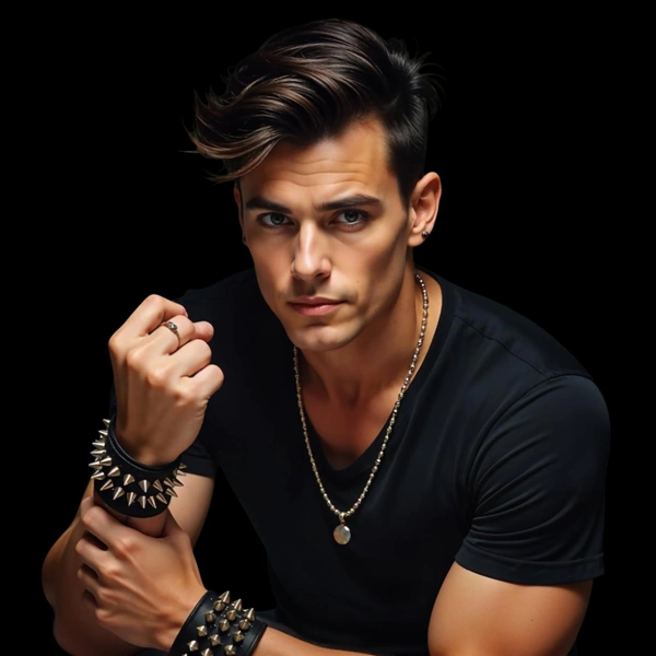 Bracelets Cloutés - Style Punk, Rock & Attitude Noire.