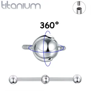 Connecteur Articulé à Bille 3-5 mm pour Piercing.