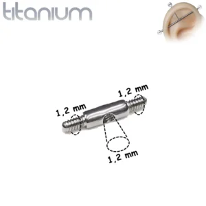 Connecteur à Triple Filetage pour Piercing Industriel.