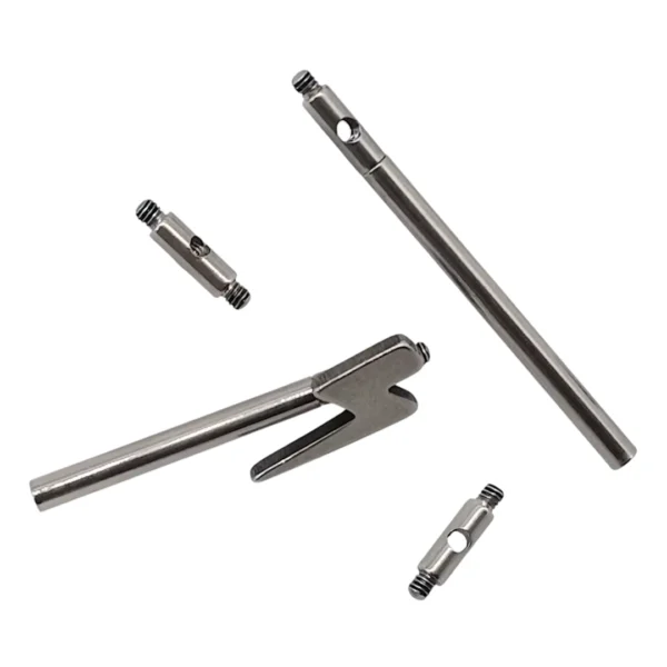 Connecteur à Triple Filetage pour Piercing Industriel - Barbell Droit & Embout Décoratif Connecteur à Triple Filetage pour Piercing Industriel - Barbell Droit & Embout Décoratif.