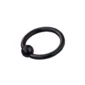 Piercing Anneau Captif (CBR) Plaqué par Ionisation - variante noir PVD.