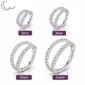 Piercing Double Anneau Clicker en Titane Gris Argenté Pavé Zirconiums.
