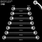 Piercing Retainer Barbell Droit en Bioflex® 14G 12-38 mm.