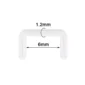 Retainer Septum Bioflex® Transparent - 1,2 mm.