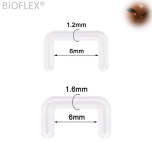 Retainer Septum Bioflex® Transparent - 1,2 mm ou 1,6 mm.