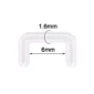 Retainer Septum Bioflex® Transparent - 1,6 mm