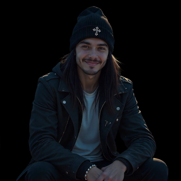 Bonnets Alternatifs & Gothiques - Style Rock & Sombre.