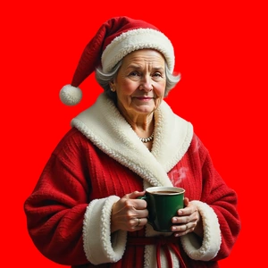 L’énième café de la Mère Noël.